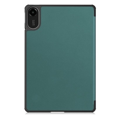 Xiaomi Redmi Pad 2 „Saige" зелёный кожаный чехол-книжка (складной) | Vacins.lv