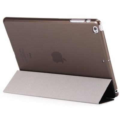 Apple iPad Air 2 (2014, 2015) plāns atvēramais melns futrālis / Vacins.lv