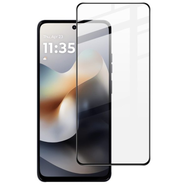"IMAK" Tempered Glass полностью закрывающееся защитное стекло - чёрный (Moto G56)