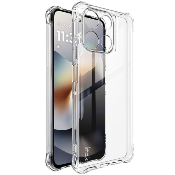 Усиленный твердый силиконовый чехол "Imak" (TPU) airbag - прозрачный (Moto G56)