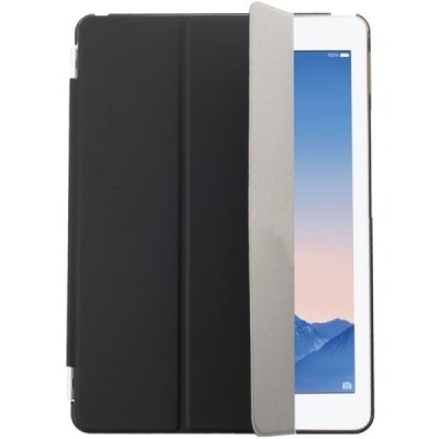 Apple iPad Air 2 (2014, 2015) plāns atvēramais melns futrālis / Vacins.lv