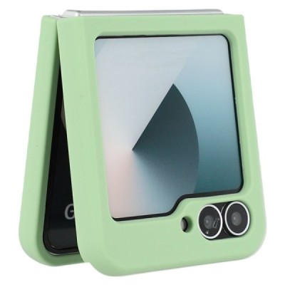 Samsung Galaxy Flip6 "Shell" твердый (TPU) силиконовый чехол - зелёный | Vacins.lv