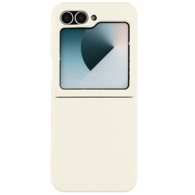 Samsung Galaxy Flip6 "Shell" твердый (TPU) силиконовый чехол - белый | Vacins.lv