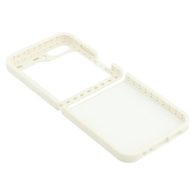 Samsung Galaxy Flip6 "Shell" твердый (TPU) силиконовый чехол - белый | Vacins.lv