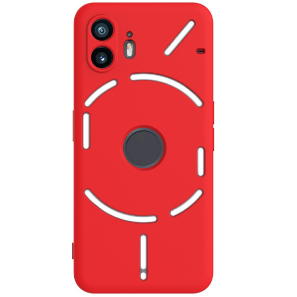 "Shell" cieta silikona (TPU) apvalks - sarkans (Nothing Phone 2)