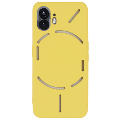 Nothing Phone 2 "Shell" cieta silikona (TPU) apvalks - dzeltens | vacins.lv