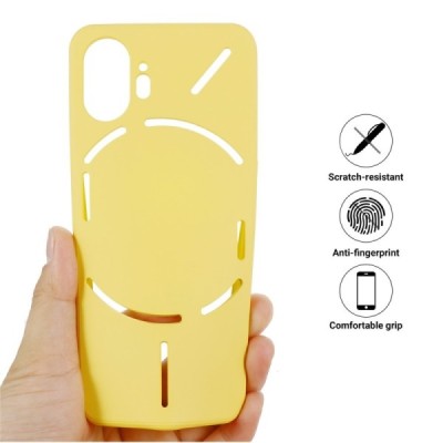 Nothing Phone 2 "Shell" твердый (TPU) силиконовый чехол - жёлтый | Vacins.lv