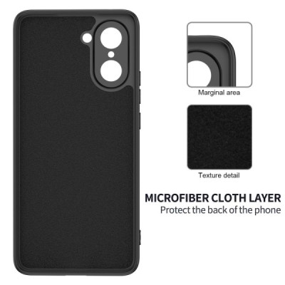OnePlus Nord CE5 "Shell" cieta silikona (TPU) apvalks - melns | vacins.lv