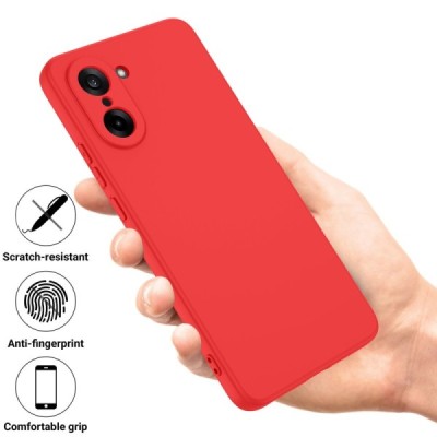OnePlus Nord CE5 "Shell" твердый (TPU) силиконовый чехол - красный | Vacins.lv