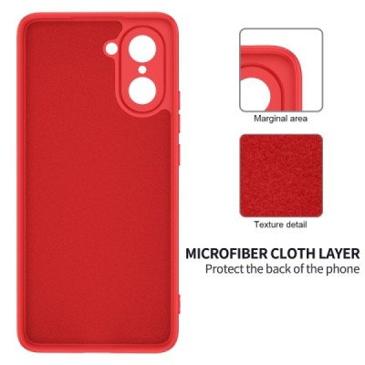 OnePlus Nord CE5 "Shell" твердый (TPU) силиконовый чехол - красный | Vacins.lv