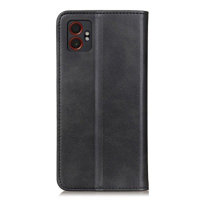 Samsung Galaxy XCover7 Pro "Split" чёрный кожаный чехол-книжка | Vacins.lv