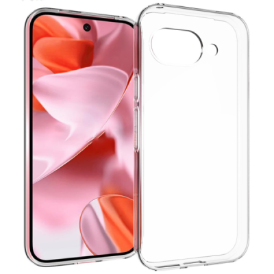 Твердый силиконовый чехол (ТПУ) для Google Pixel 9a, прозрачный | Vacins.lv