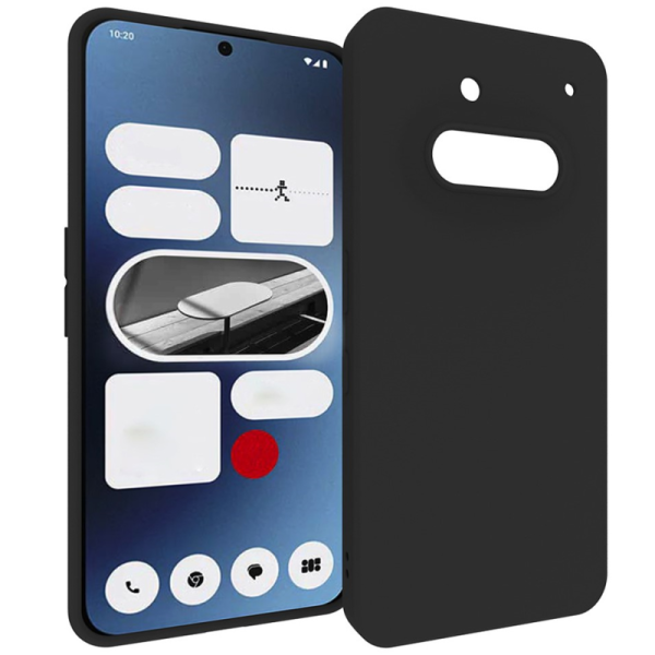 „Xhomet“ Cieta silikona (TPU) apvalks - melns (Nothing Phone 3a)
