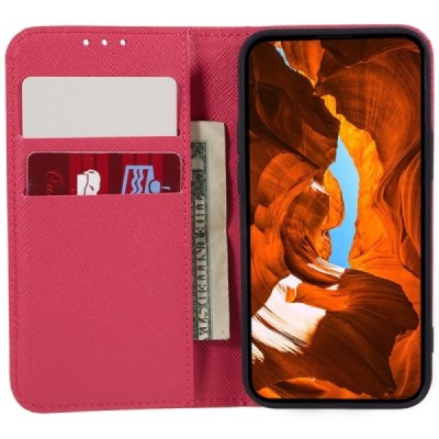 Nothing Phone 2 "Kalangshi" розовый кожаный чехол-книжка | Vacins.lv