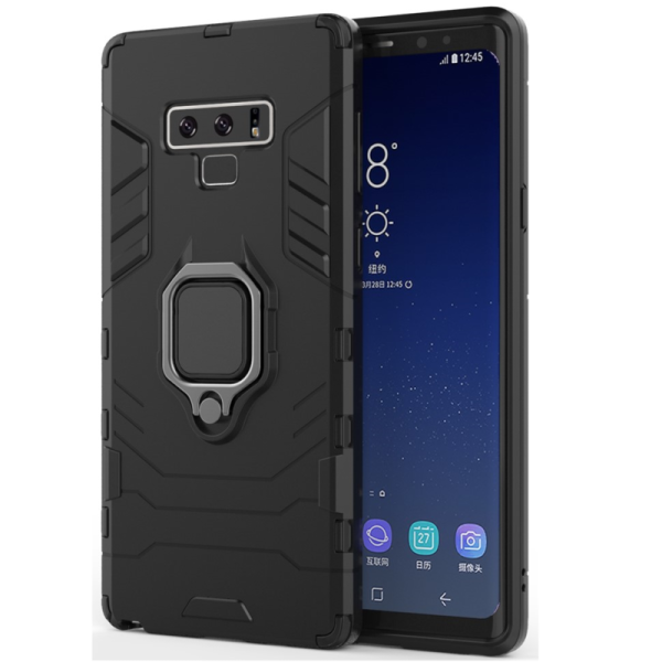 Противоударный чехол „Mozhi“ Kickstand - черный (Galaxy Note 9)