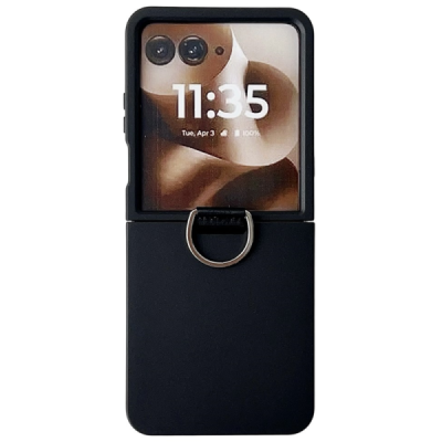 Motorola Razr 60 Ultra "Ring" пластиковый чёрный чехол | Vacins.lv