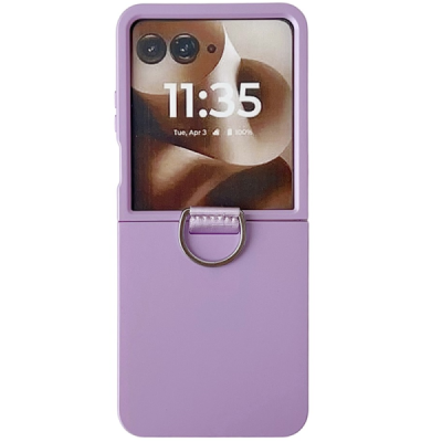 Motorola Razr 60 Ultra "Ring" пластиковый фиолетовый чехол | Vacins.lv