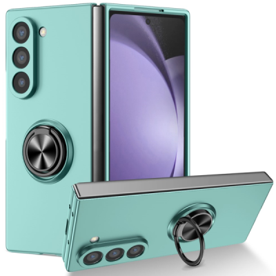 Samsung Galaxy Fold7 "Modes" cietais plastmasas korpuss ar statīvu, piparmētru - aizmugure | vacins.lv