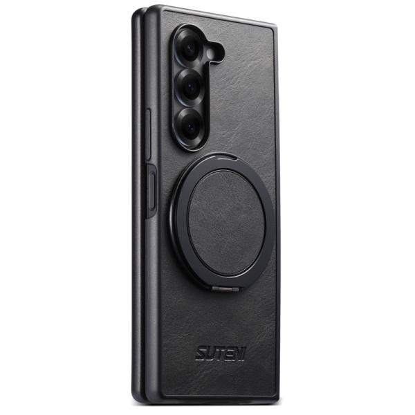 „SUTENI“ Kickstand пластиковый прозрачный чехол - чёрный (Galaxy Fold7)