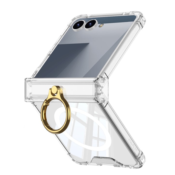 „GKK“ Kickstand plastmasas MagSafe korpuss — caurspīdīgs (Galaxy Flip7)