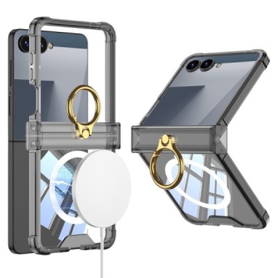 Samsung Galaxy Flip7 GKK Kickstand пластиковый чёрный корпус - задняя часть | Vacins.lv