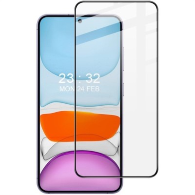 Samsung Galaxy S25 Edge "IMAK" Tempered Glass усиленная защита, черное защитное стекло с полным покрытием | Vacins.lv
