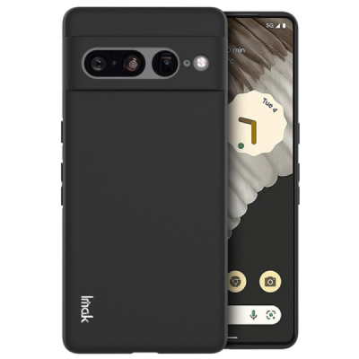 Google Pixel 7 Pro „Imak“ cieta silikona (TPU) melns apvalks | vacins.lv