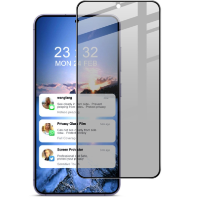 Samsung Galaxy S25 Edge "IMAK" Tempered Glass privāta melns ekrāna aizsargstikls | Vacins.lv
