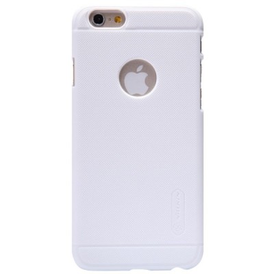 Apple iPhone 6 (6s) Nillkin Frosted Shield balts plastmasas futrālis + ekrāna aizsargplēve / Vacins.lv