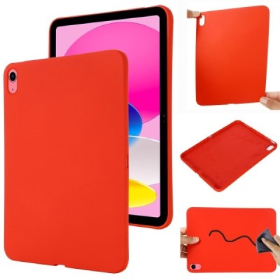 iPad 11 2025 / iPad 10.9 2022 "Shell" cieta silikona (TPU) sarkans apvalks | vacins.lv