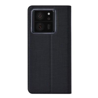Xiaomi 13T / 13T Pro "ViLi" DMX открываемый, Чёрного цвета, кожаный чехол – книжка | Vacins.lv