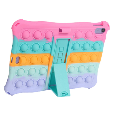 iPad 11 2025 / iPad 10.9 2022 „Popit“ Bubble Kickstand Rozs mīksta silikona (TPU) apvalks | Vacins.lv