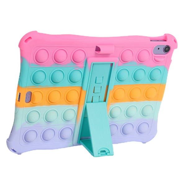 „Popit“ Bubble Kickstand мягкий силиконовый (TPU) чехол - розовый (iPad 11 2025 / iPad 10.9 2022)