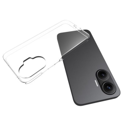 Твердый силиконовый чехол (ТПУ) для Xiaomi Redmi Turbo 4 Pro / Poco F7, прозрачный | Vacins.lv