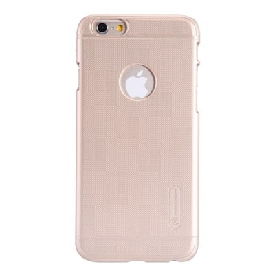 Apple iPhone 6 (6s) Nillkin Frosted Shield zelta plastmasas futrālis + ekrāna aizsargplēve / Vacins.lv