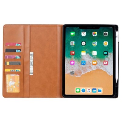Greznais „Boyu“ sērijas ādas atvērams sarkans Apple iPad 11 2025 / iPad 10.9 2022 futrālis | Vacins.lv