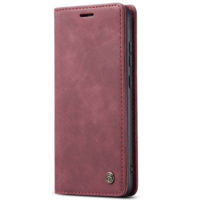 Google Pixel 10 Pro / 10 / 9 Pro / 9 CaseMe Retro solīds atvēramais ādas bordo maciņš - maks | Vacins.lv