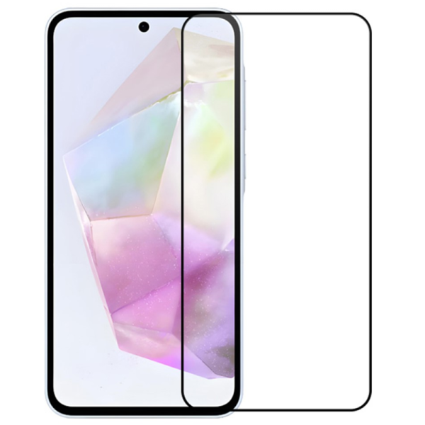 "Rurihai" Tempered Glass pilnīgi aizsedzams ekrāna aizsargstikls 2.5D - melns (Galaxy A56)