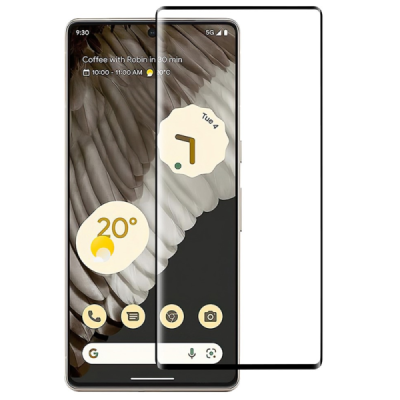 Google Pixel 7 Pro „Premium“ Tempered Glass melns ekrāna aizsargstikls | Vacins.lv