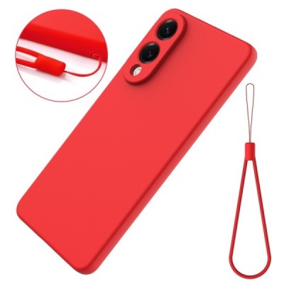 Samsung Galaxy S25 Edge "Shell" cieta silikona (TPU) apvalks - sarkans | vacins.lv
