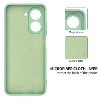 Xiaomi Redmi A5 "Shell" cieta silikona (TPU) apvalks - zaļš | vacins.lv