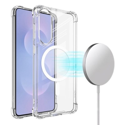 Samsung Galaxy S25 Edge "IMAK" Candy MagSafe cieta silikona (TPU) apvalks - dzidrs | vacins.lv