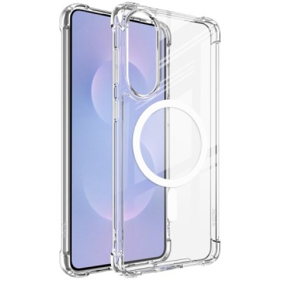 Samsung Galaxy S25 Edge "IMAK" Candy MagSafe твердый силиконовый (ТПУ) чехол - прозрачный | Vacins.lv