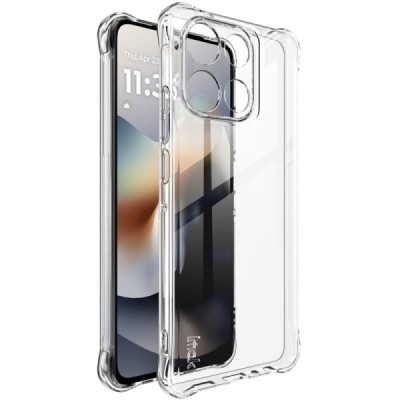Motorola Moto G86 Power "Imak" усиленный твердый силиконовый TPU airbag прозрачный чехол | Vacins.lv