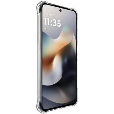 Motorola Moto G86 Power "Imak" усиленный твердый силиконовый TPU airbag прозрачный чехол | Vacins.lv