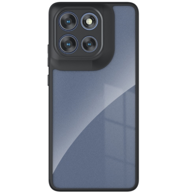 Motorola Moto G86 / G86 Power "Mofan" caurspīdīgs cieta silikona (TPU) apvalks - melns | vacins.lv
