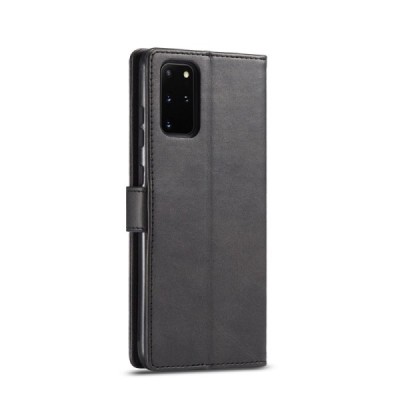 Samsung Galaxy S20+ LC.IMEEKE открываемый черный кожаный чехол - книжка | Vacins.lv