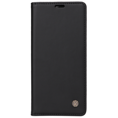 Motorola Moto G86 / G86 Power "Split" чёрный кожаный чехол-книжка | Vacins.lv