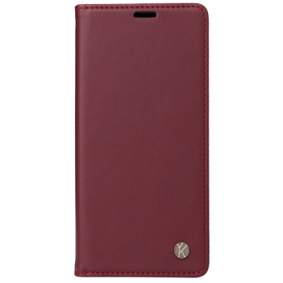 Motorola Moto G86 / G86 Power "Split" бордовый кожаный чехол-книжка | Vacins.lv