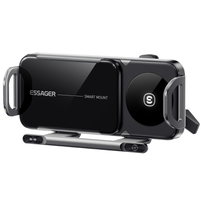 „ESSAGER“ Magnetic automašīnas telefona turētājs / lādētājs (15W) - melns | Vacins.lv